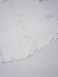 Dior New Classic Ice Silk Jacquard Logo Print Long Sleeve Shirt 260624