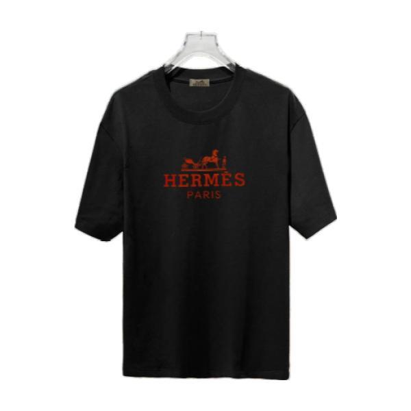 Hermès Classic Chest Letter Logo Print Short Sleeve T-Shirt 260630