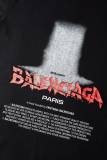 Balenciaga Paris Art Print Logo Short Sleeve T-Shirt (Black) 260630