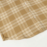 Miu Miu 24FW Brushed Check Long Sleeve Shirt 260708
