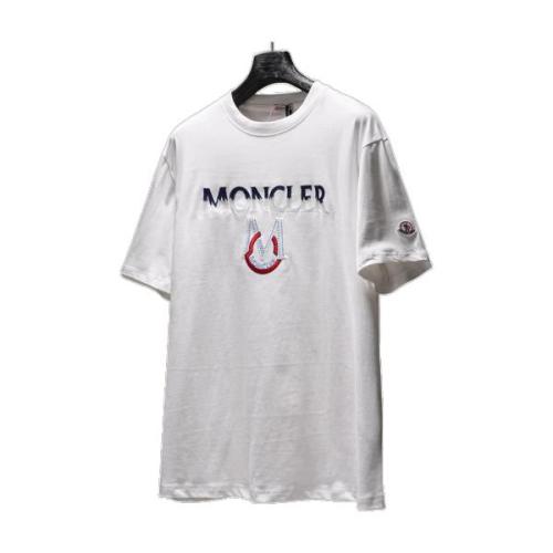 Moncler Chest Large Logo Embroidered Short Sleeve T-Shirt 260708