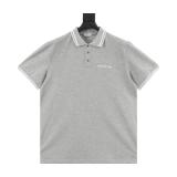 Dior Script Letter Embroidered Short Sleeve Polo 260708