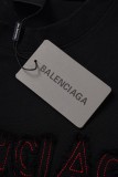 Balenciaga 26SS Patch Distressed Embroidered Short Sleeve T-Shirt 260708
