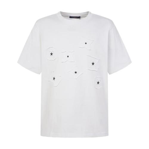 Louis Vuitton Patch Embroidered Short Sleeve T-Shirt 260708