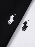 Ralph Lauren RL Pony Logo Embroidered Two-Button Short Sleeve Polo Shirt 260708