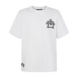 Chrome Hearts 26SS Distressed Cross Patch Embroidered Short Sleeve T-Shirt 260708