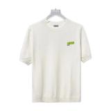 Dior Classic Chest Logo Short Sleeve Knit T-Shirt - White