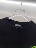 Dior Classic Chest Logo Short Sleeve Knit T-Shirt - Black