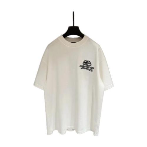 Balenciaga 25SS Short Sleeve Embroidered T-Shirt - White 260721