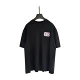 Balenciaga UV Color-Changing Short Sleeve Embroidered T-Shirt - Charcoal 260721