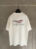 Balenciaga 25SS Short Sleeve Embroidered T-Shirt - Gray White 260721