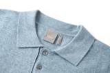 Dior 26SS Logo Short Sleeve Embroidered Knit Polo - Cream 260721