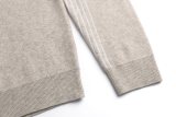 Louis Vuitton 26SS Ribbed Wool Half-Zip Pullover - Warm Gray 260721