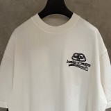Balenciaga 25SS Short Sleeve Embroidered T-Shirt - White 260721