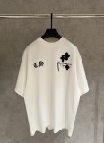 Chrome Hearts New Half Sleeve Applique T-Shirt - Cream 260721