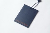 Louis Vuitton 26FW Logo Leather Patch Long Sleeve Embroidered Knit Hoodie - Warm Gray 260721
