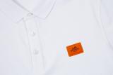 Hermes Logo Official Short Sleeve Polo - White 260721