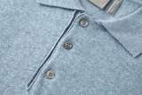 Dior 26SS Logo Short Sleeve Embroidered Knit Polo - Cream 260721