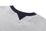 Dior 26FW Cotton Blend Logo Round Neck Long Sleeve Embroidered Sweatshirt - Gray 260721