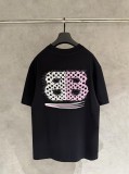 Balenciaga UV Color-Changing Short Sleeve Embroidered T-Shirt - Charcoal 260721
