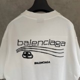 Balenciaga 25SS Short Sleeve Embroidered T-Shirt - White 260721