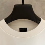 Balenciaga 25SS Short Sleeve Embroidered T-Shirt - White 260721