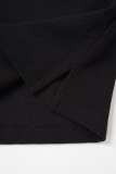 Prada Pocket Zip Triangle Logo Two-Tone Short Sleeve Polo - Charcoal 260728