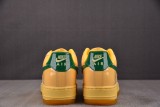 Nike Air Force 1 Low Patent Leather Topaz Gold Pine Green