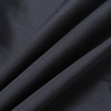 Prada Logo Embroidered Zip Jacket - Dark Gray 260811