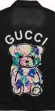 Gucci Painted Bear Denim Vest - Black 260811