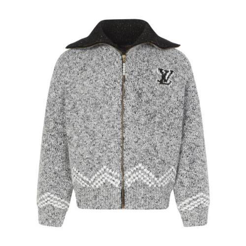 Louis Vuitton Fishing Nigo Knit Jacket - Warm Gray 260818