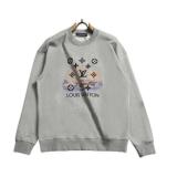 Louis Vuitton Classic Logo Embroidered Long Sleeve T-Shirt - Warm Gray 260818