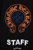 Chrome Hearts Color-Block Horseshoe Long Sleeve Print T-Shirt - Black 260825