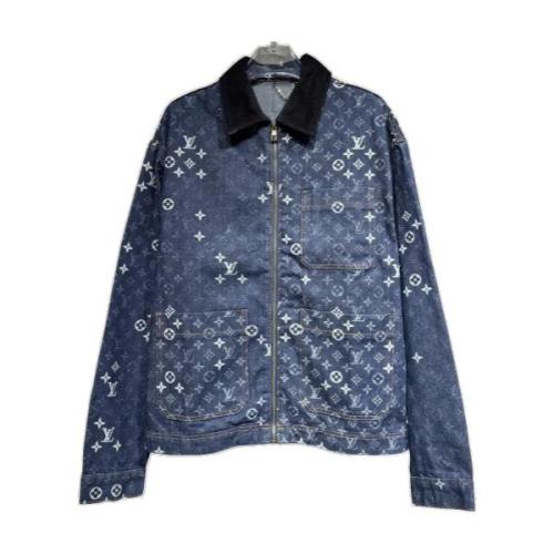 Louis Vuitton 26FW All-Over Print Denim Jacket - Dark Gray 260825