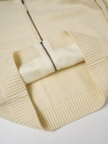 Louis Vuitton Color-Block Zip Knit Top - Cream 260908
