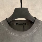 Chrome Hearts New Long Sleeve Embroidered Washed Distressed Sweatshirt - Gray 260908