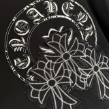Chrome Hearts New Long Sleeve Embroidered Washed Distressed Sweatshirt - Charcoal 260908