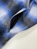 Balenciaga Check Shearling Collar Jacket - Dark Gray 260915