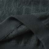 Dior Wool Jacquard Long Sleeve Sweater - Gray 260915