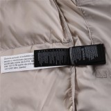 The North Face 1996 Color-Block Logo Embroidered Print Down Jacket - Warm Gray 261013