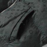 Louis Vuitton 24SS Ski All-Over Print Monogram Hooded Zip-Up Long Sleeve Padded Jacket - Dark Gray 261013