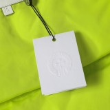 Chrome Hearts Jacquard Quilted Snap Button Stand Collar Down Jacket - Olive 261013