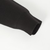 Louis Vuitton Wool Knit Leather Long Sleeve Zip Jacket - Charcoal 261013