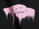 Balenciaga 26FW Mud-Dye Double B Hand-Painted Graffiti Heavyweight Long Sleeve Hooded Jacket - Charcoal 261020