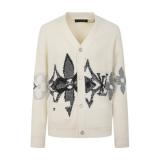 Louis Vuitton 26SS Wool Jacquard Knit Long Sleeve Cardigan - Warm Gray 261020