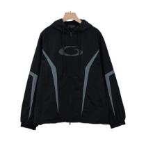 Balenciaga 26SS Embroidered Panel Logo Long Sleeve Hooded Jacket - Black 261020