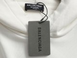 Balenciaga 26FW Lightning Eiffel Tower Graffiti Heavyweight Long Sleeve Embroidered Hooded Jacket - White 261020