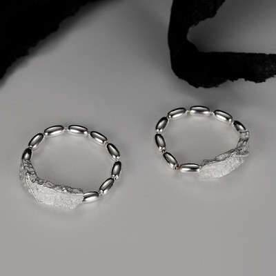 Delicate 925 Sterling Silver Simple Texture Ring