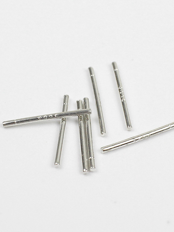 Sterling silver hypoallergenic ear pin printing 925