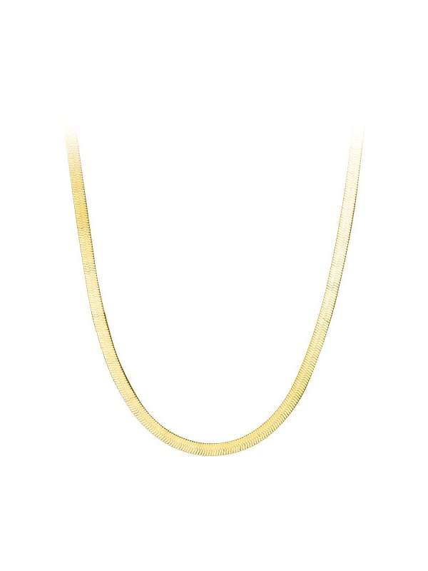925 Sterling Silver  Minimalist Snake bone chain Necklace
